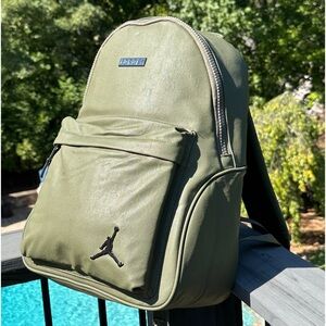 NEW Nike Air Jordan Premium 13” Laptop Faux Leather Sports / Travel Backpack